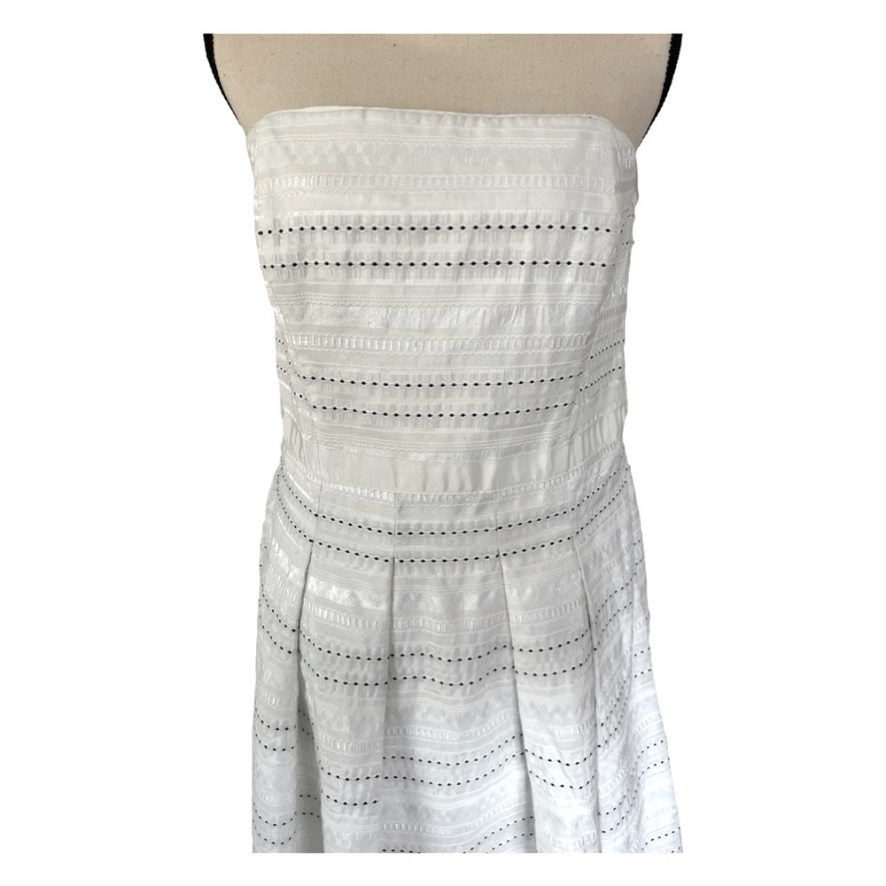 White House Black Market White Strapless Dress - Picture 2 of 5